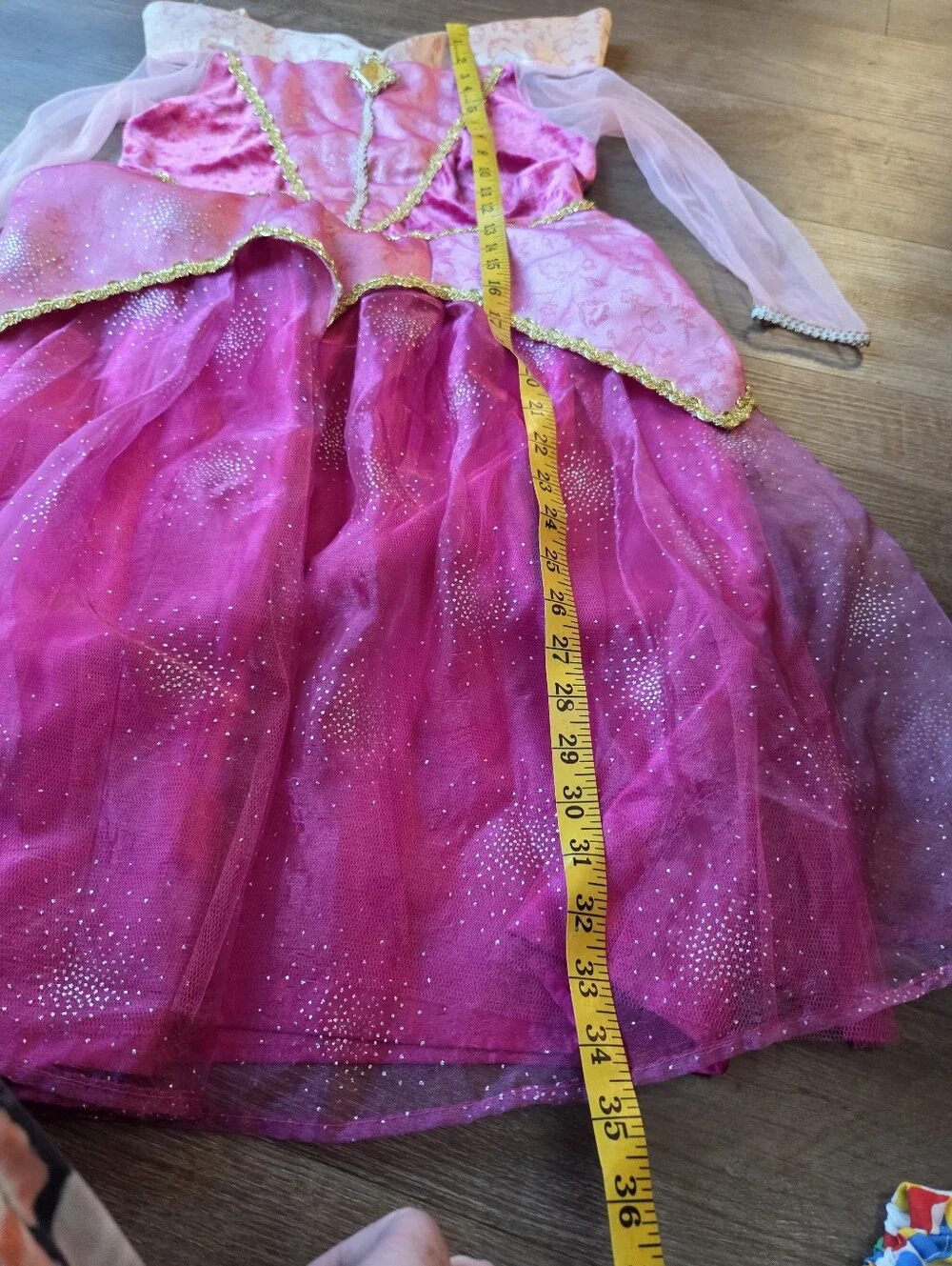 Vintage Y2K Disney Parks Sleeping Beauty (Aurora) Pink Dress Costume Size Large
